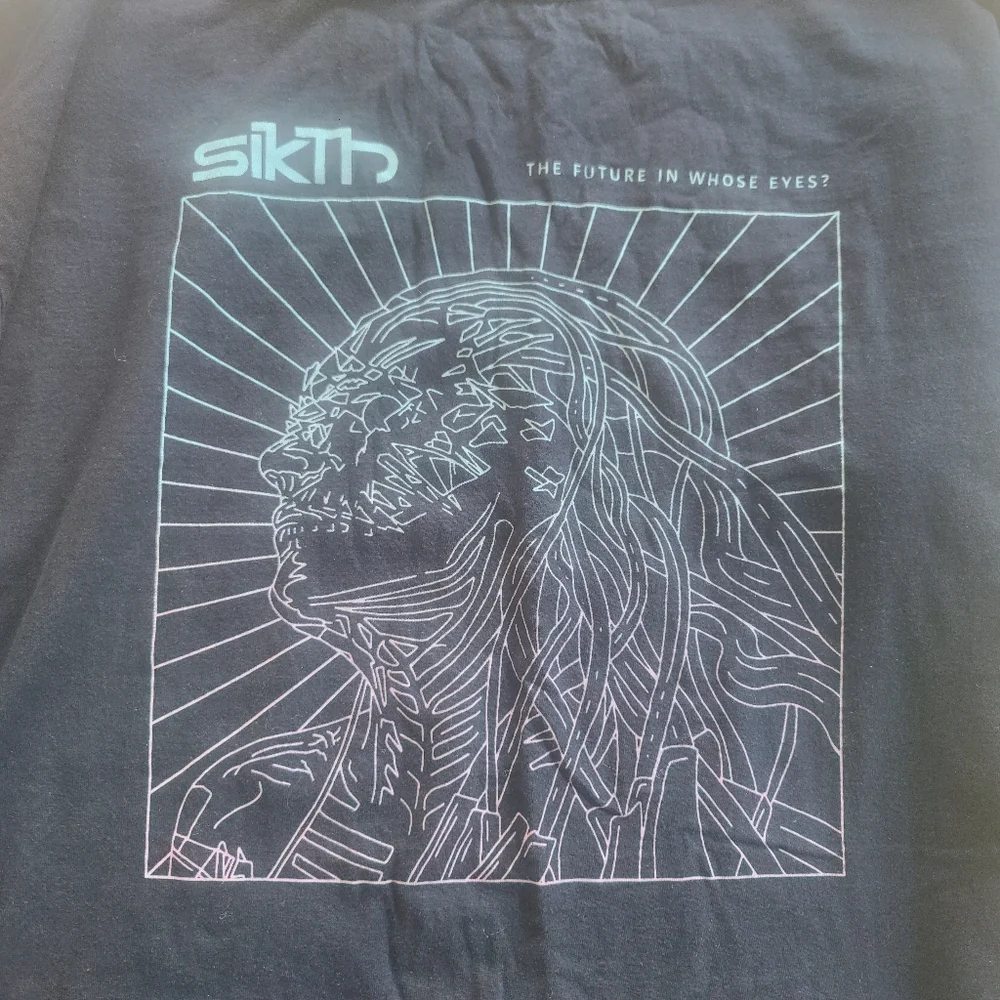 Band Tee - Sikth "The Future In Whose Eyes?" - Long Sleeve - Blue - Men's XXL - Picture 1 of 5